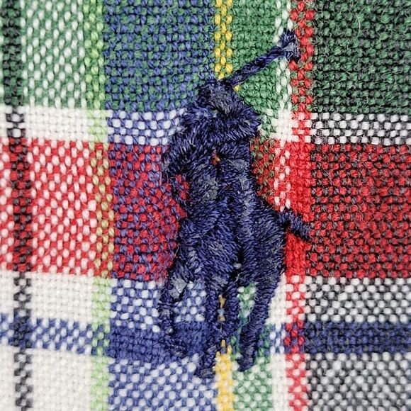 Polo Ralph Lauren Oxford Men's XL Red Plaid Long Sleeve Button Down Shirt - Picture 8 of 9